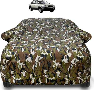 Auto Hub Car Cover For Hyundai Tucson (With Mirror Pockets)(Brown)