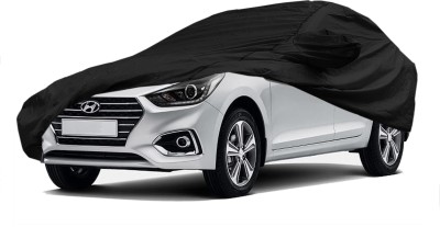 AUTOCAD Car Cover For Nissan Micra (With Mirror Pockets)(Black)