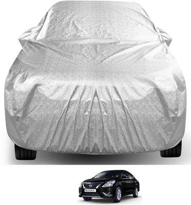 Auto Hub Car Cover For Nissan Sunny (With Mirror Pockets)(Silver)