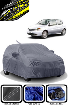 FRONCH Car Cover For Tata Indica V2 (With Mirror Pockets)(Grey)