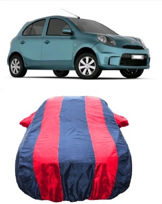 Wegather Car Cover For Nissan Micra Active XV Petrol (With Mirror Pockets)(Red)