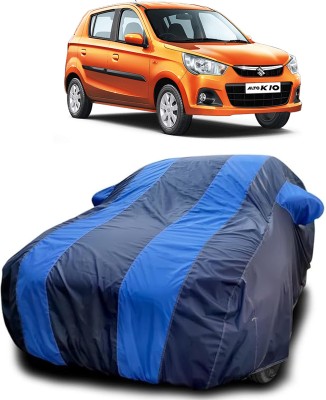 QLAX Car Cover For Maruti Suzuki Alto K10 0.8L 12C (With Mirror Pockets)(Blue)