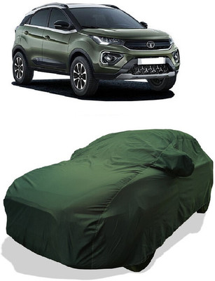 Coxtor Car Cover For Tata Nexon (With Mirror Pockets)(Green)