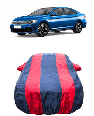 Wegather Car Cover For Volkswagen Jetta Facelift (With Mirror Pockets)(Red)