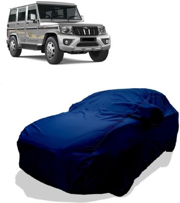 Coxtor Car Cover For Mahindra Bolero (With Mirror Pockets)(Green)