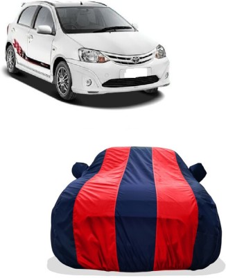 Tricway Car Cover For Toyota Etios Sportivo (With Mirror Pockets)(Red)