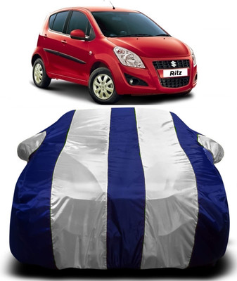 R Rayvin Star Car Cover For Maruti Suzuki Ritz (With Mirror Pockets)(Multicolor)