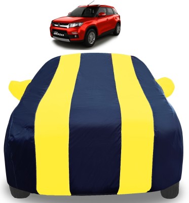 Auto Hub Car Cover For Maruti Suzuki Vitara Brezza (With Mirror Pockets)(Yellow)