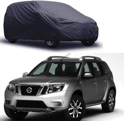 ROYAL AUTO MART Car Cover For Nissan Terrano (Without Mirror Pockets)(Grey)