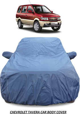 AUTOFIT Car Cover For Chevrolet Tavera (With Mirror Pockets)(Blue)