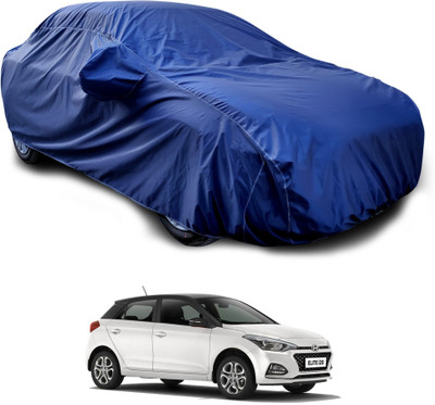 GOSHIV-car and bike accessories Car Cover For Hyundai Elite i20 (With Mirror Pockets)(Blue)
