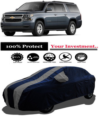 Amexride Car Cover For Chevrolet Tahoe 5.3L V8 (With Mirror Pockets)(Grey)