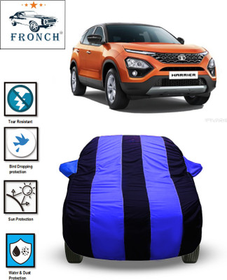 FRONCH Car Cover For Tata Harrier (With Mirror Pockets)(Blue)