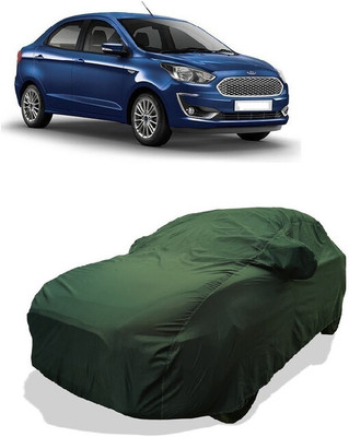 Coxtor Car Cover For Ford Figo Aspire Ambiente Petrol (With Mirror Pockets)(Green)