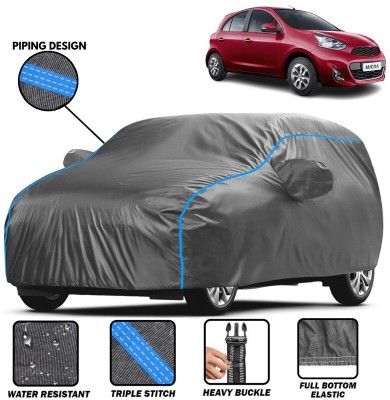 favy Car Cover For Nissan Micra, Micra 1.5L, Micra Active, Micra Active XE, Micra Active XL, Micra Active XV (With Mirror Pockets)(Grey, For 2010, 2011, 2012, 2013, 2014, 2015, 2016, 2017, 2018, 2019, 2020, 2021, 2022, 2023, 2024 Models)