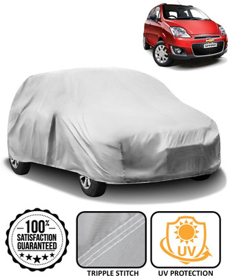 CARNEST Car Cover For Chevrolet Spark (Without Mirror Pockets)(Silver)