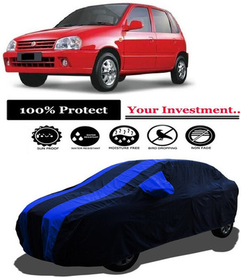 Amexride Car Cover For Maruti Suzuki Zen Lxi (With Mirror Pockets)(Multicolor)
