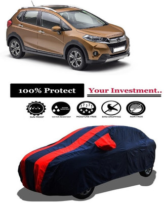 Amexride Car Cover For Honda WRV i-VTEC S (With Mirror Pockets)(Red)
