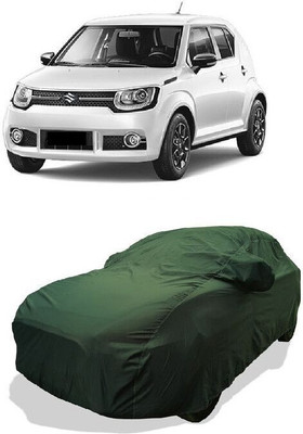 QLAX Car Cover For Maruti Ignis 1.3 AMT Zeta (With Mirror Pockets)(Green)