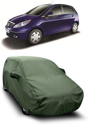 aosis Car Cover For Tata Vista Tech (With Mirror Pockets)(Green)