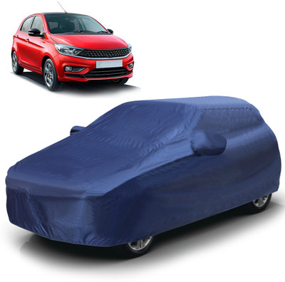 Autofy Car Cover For Tata Tiago (With Mirror Pockets)(Blue)