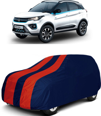 MoTRoX Car Cover For Tata Nexon (Without Mirror Pockets)(Red, Blue)