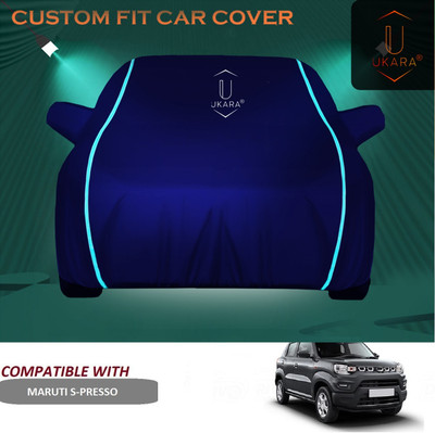 Ukara Car Cover For Maruti S-Presso (With Mirror Pockets)(Blue)