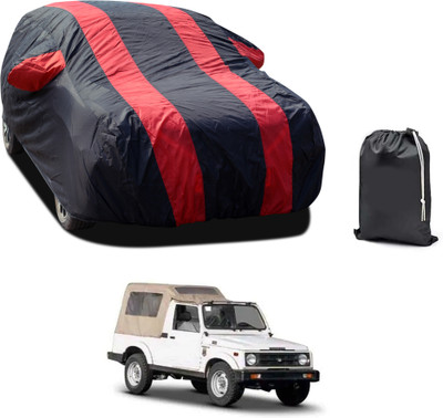 PAGORA Car Cover For Maruti Suzuki Gypsy (With Mirror Pockets)(Red, For 2019, 2020, 2021, 2022, 2023 Models)