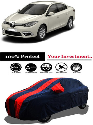 Amexride Car Cover For Renault Fluence (With Mirror Pockets)(Red)
