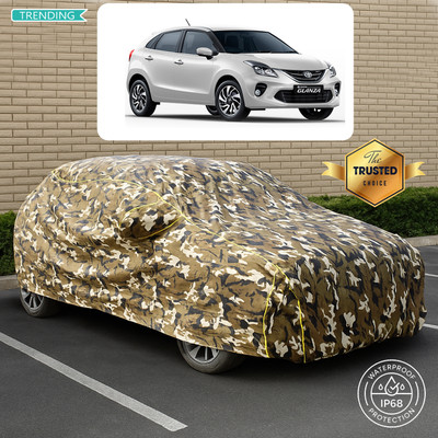 CODOKI Car Cover For Toyota Glanza G Petrol (With Mirror Pockets)(Yellow, Multicolor)