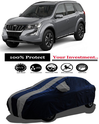 Amexride Car Cover For Mahindra XUV500 W11 Option AT Diesel (With Mirror Pockets)(Grey)