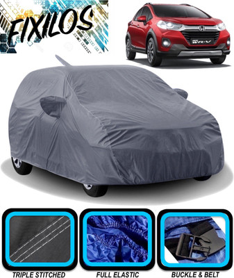 FIXILOS Car Cover For Honda WRV i-DTEC S Diesel (With Mirror Pockets)(Grey)