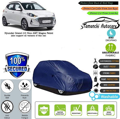 Tamanchi Autocare Car Cover For Hyundai Grand i10 Nios AMT Magna Petrol(Blue)