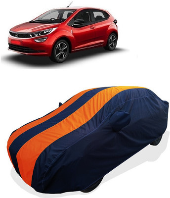 Coxtor Car Cover For Tata Altroz XZ Diesel (With Mirror Pockets)(Orange)