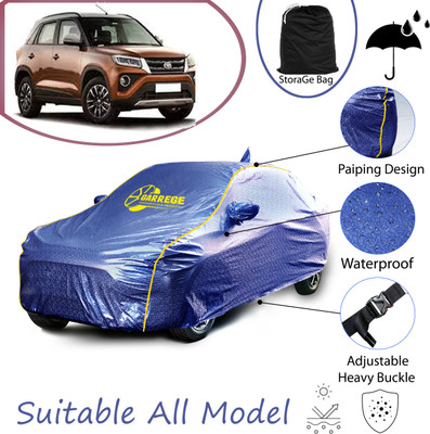 GARREGE Car Cover For Toyota Urban Cruiser (With Mirror Pockets)(Blue, For 2022, 2023, 2024 Models)