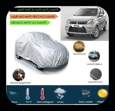 QLAX Car Cover For Maruti Alto(Silver)