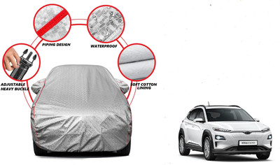 Auto Oprema Car Cover For Hyundai Kona (With Mirror Pockets)(Silver)