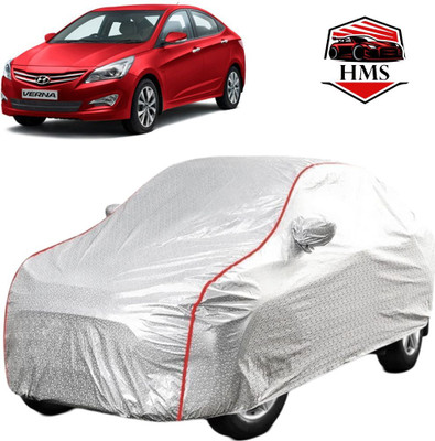 HMS Car Cover For Hyundai Fluidic Verna, Fluidic Verna 4S, Fluidic Verna (With Mirror Pockets)(Silver, For 2020, 2021, 2022, 2023, 2024 Models)