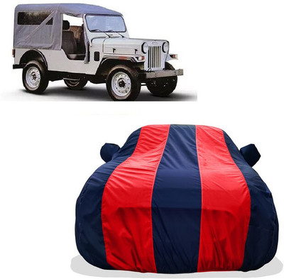 Tricway Car Cover For Mahindra Commander 650 Di (With Mirror Pockets)(Red)