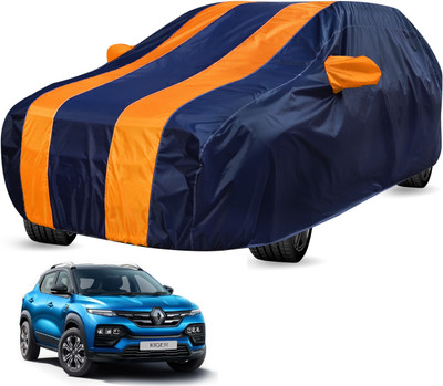 Auto Hub Car Cover For Renault Kiger (With Mirror Pockets)(Blue, Orange)