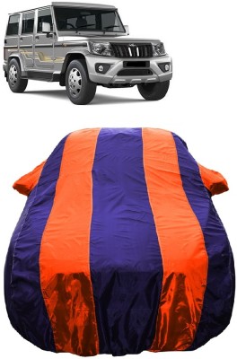 Wegather Car Cover For Mahindra Bolero (With Mirror Pockets)(Orange)