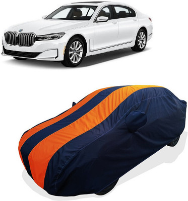 Coxtor Car Cover For BMW 7 Series 730Ld M Sport Diesel (With Mirror Pockets)(Orange)
