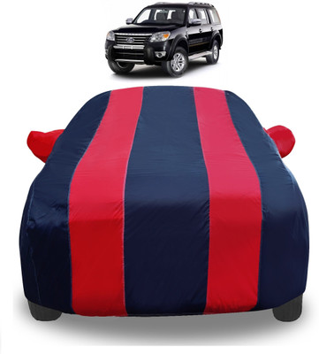 Amanzo Car Cover For Ford Endeavour (With Mirror Pockets)(Red)