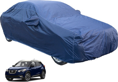 MOCKHE Car Cover For Nissan Kicks (With Mirror Pockets)(Blue)