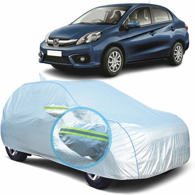 Otoroys Car Cover For Honda Amaze (With Mirror Pockets)(Silver, For 2013, 2014, 2015, 2016, 2017 Models)
