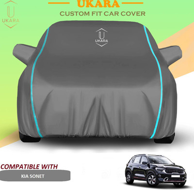 Ukara Car Cover For Kia Sonet (With Mirror Pockets)(Grey)