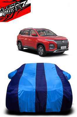 J S R Car Cover For MG Hector Plus (With Mirror Pockets)(Blue)