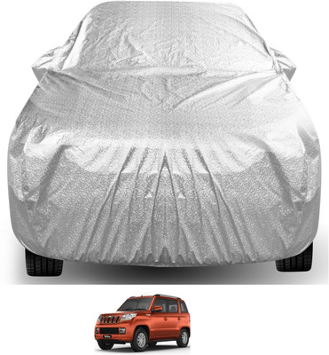 Auto Hub Car Cover For Mahindra TUV300 (With Mirror Pockets)(Silver)
