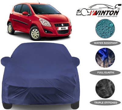 V VINTON Car Cover For Maruti Suzuki Ritz (With Mirror Pockets)(Blue)