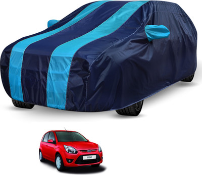 Auto Hub Car Cover For Ford Figo (Without Mirror Pockets)(Black, Blue)